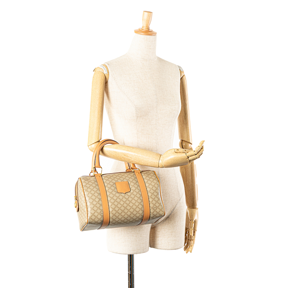 Pre-Loved Celine Macadam Coated Canvas Boston Bag - Picture 12 of 12